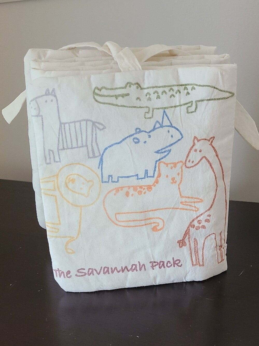 The Savannah Pack Kids Canvas Tote Bag - Multi